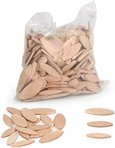 Evotrade Lamelles Chevilles plates en bois 00/10/20/30 pour jonction meubles Kit 50 ou 100 (pièces EL20 x 50 pièces)