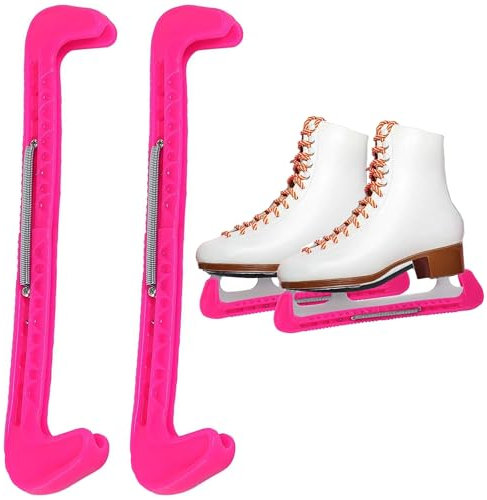 1 Paar Schlittschuhschutz, Kufenschoner Für Eishockeyschlittschuhe, Verstellbarer Spatenschutz, Schlittschuh-Schutzvorrichtungen,Universal Kufenschoner Schlittschuhe für die Meisten Schlittschuhgrößen