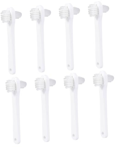 NULYLU 8pièces Brosse Pour Dentier Nettoyage Brosse à Dents Pour Prothèses Dentaires Multifonctionnelle