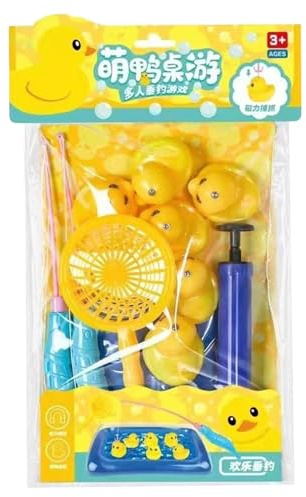 Genérico Juego De Pesca para Piscina, De Pesca para Bañera | Estanque Inflable con Patos Flotantes para Actividades Familiares Y Premios para Eventos