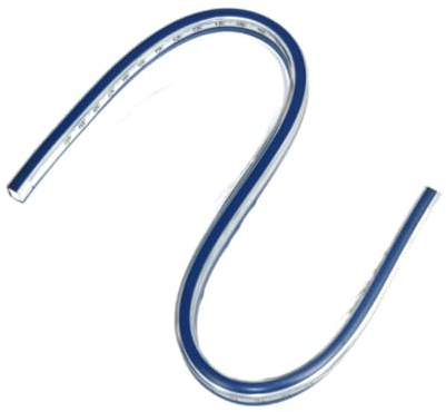 rongweiwang Flexibel kurvlinjal Mångsidigt mätverktyg Mjuk delningslinjal Ritning Ingenjörsprojekt Ritverktyg Flexibel böjd, 100 cm