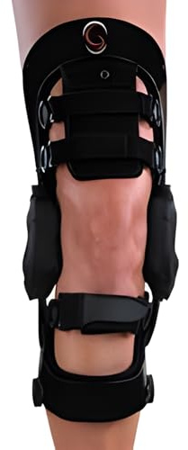 Guardian Sport EXT REHABILITATOR Knee Brace – Active Extension Swing Assist for Flexion Contracture, Gait Correction, and Leg Strengthening – Extended 18 Inch Double Upright Support