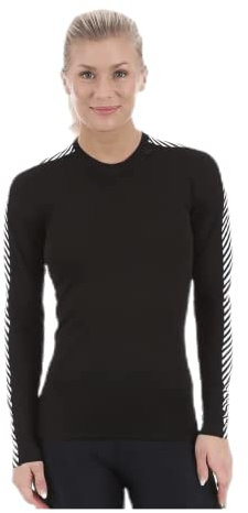 Helly Hansen Mujeres Tripulación de W HH Lifa, Negro, XL