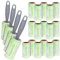 WELLGRO Set Di Rotoli Di Levapelucchi, 1800 Fogli Perforati Diagonali, 20 Rotoli Da 90 Fogli Ciascuno + 4 Dispenser