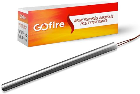 Candela di accensione per stufa a pellet compatibile BESTOVE/EDILKAMIN/LA NORDICA EXTRAFLAME (155 mm - Ø9,9 mm - 300 W - liscia)