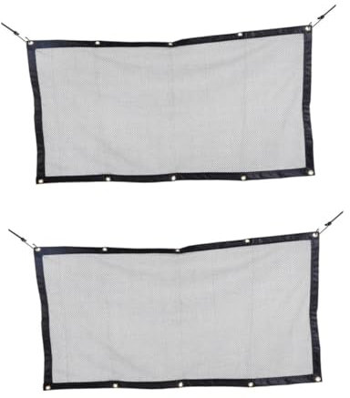 Angoily 2stücke Faltbares Hundeschutznetz Aus Atmungsaktivem Material Für Auto Und Zuhause Trennnetz Für Kofferraum Rückbank-Schutz Für Hunde Und Katzen Einfach Zu Montieren