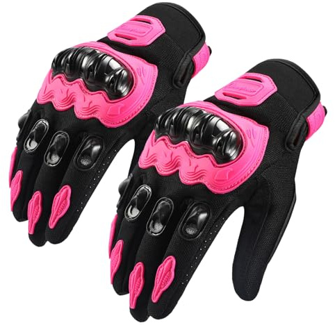 GHKLNY Motorcycle Gloves-Anti Fall Full Finger Touchscreen Dirt Bike Gloves,Knuckle Full-Protection Motocross Gloves for Road Racing, Cycling, ATV