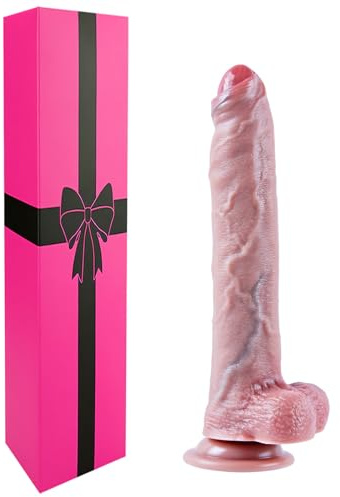 Consolador realista de 20 cm, consolador pequeño de silicona con prepucio, consoladoranal delgado, consoladorcon ventosa para juego del punto G vaginal/anal para mujeres y hombres principiantes