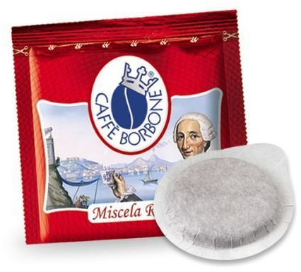 Caffè Borbone - Cialde Miscela Rossa - Confezione da 50 Pezzi - Filtro in Carta da 44mm