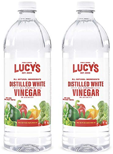 Lucy's Family Owned - Natural Distilled White Vinegar, 32 oz. bottle (Pack of 2) - 5% Acidity