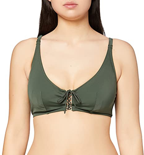 Pour Moi? Women's LBB Rope Underwired Convertible Top Bikini, Green (Khaki Green), (Size: 36E)