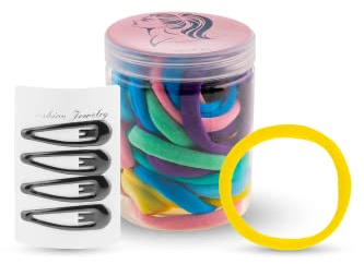 Elastici per Capelli 30 Pezzi – MULTICOLOR – Morbidi Senza Metallo in Cotone – Resistenti e Delicati su Cute e Capelli – Accessori Capelli per Donna, Uomo, Bambini – Ideali per Coda,Chignon,Treccia