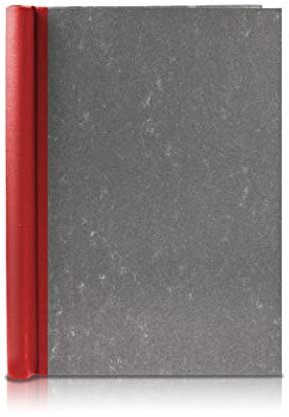 FAIRklemmt Klemmbinder Wolkenmarmor, A5 - Rot