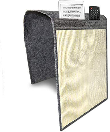 Navaris Katzen Kratzmatte Kratzschutz Sofa - mit 2 Fächern - 128 x 45 cm Sisal Kratzteppich für Katze - Couch Katzenkratzmatte - auch für Hunde