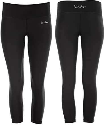 WINSHAPE Damen Functional Power Shape 7/8-tights Ael302 Mit Anti-rutsch-effekt, Slim Style Leggings, Schwarz, M EU