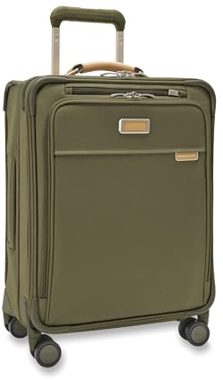 Briggs & Riley Baseline Rollkoffer, Oliv/Blatt für Mich (Leaf It to Me), 21 Global Carry-On