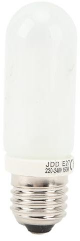 Bulbrite 150 W Halogen JDD Typ Röhrenförmige Mittlere E26-Glühbirne – Mattiert, 120 V – Hohe Lichtdurchlässigkeit, 3200 K Farbtemperatur – 1500 Lm – Spezialfotografie