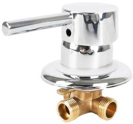 Válvula de grifo G1/2, mezclador de cabina de ducha de agua fría y caliente, mezclador de válvula mezcladora de dos en uno, grifo de ducha de latón