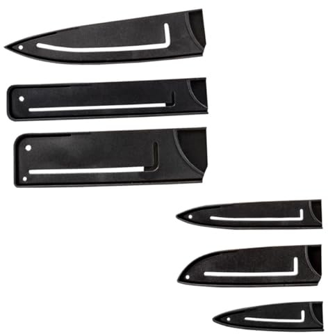 Hemobllo 6 pezzi Proteggi da Cucina Custodie in Plastica Trasparente Guaina Antitaglio per Utensili Professionali Copri Sicuri per Uso Quotidiano in Cucina