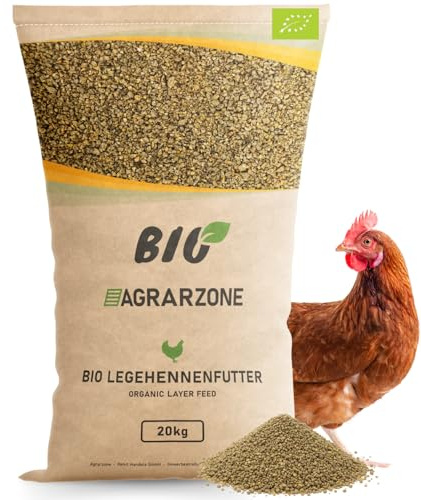 Agrarzone BIO Mangime Antiacaro per Galline Ovaiole 20 kg - Granulato con Erbe Aromatiche - Protezione Naturale da Acari & Parassiti - Premium Austria Senza OGM