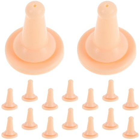 Toyvian 30 St För Husdjur För Djur Ersättning För Djurflasknapp Kattunge-Omvårdnadstillbehör Flasknappar För Kanin Fölmatningsnapp Lammmjölkmatare Beige