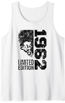 MTB Bike Ciclista Mountainbike Nacido en 1962 Cumpleaños Camiseta sin Mangas