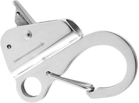 Sliding Hooks - 3/8 5/8 Adjustable Clips, Quick Release 316 Stainless Steel Hook for Boating, Fishing, Load Securing | Heavy Duty Hook for Kayaks, Speedboats, Camping, Luggage and
