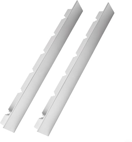 Juego de 2 soportes para barbacoa de acero inoxidable para pinchos con función apilable para un mínimo espacio de almacenamiento, listo para interiores y exteriores