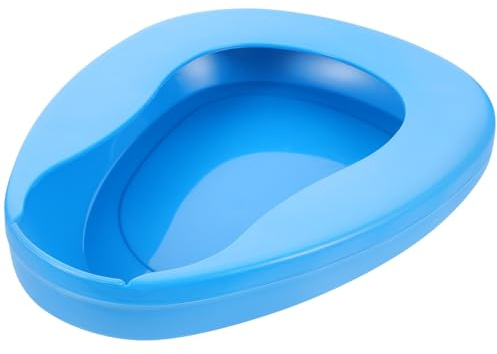CAXUSD Orinal Portátil para Cama, Bacinilla de Plástico Resistente y Ligera, Diseño Boquilla Externa para Hombres y Mujeres, Adecuado para Pacientes, Personas Mayores y Uso Hospitalario