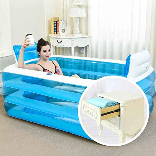 MLSHBT BATHTUB 150x100x50cm Duett Badewanne Haushalt Klappbadewanne Erwachsene bathtubl Kunststoff Badewanne Badewanne aufblasbare Badewanne Große Größe