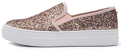 Feversole Women's Fashion Slip-on Sneaker Casual Flat Loafers,Baskets à Enfiler à la Mode pour Femmes Mocassins Plats décontractés