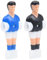 vidaXL Tischfußball Spieler 22-TLG. für 12,7mm Stange Tischkicker Tischspieler Fußballspieler Figuren Kicker Spielerfiguren Kickerfiguren