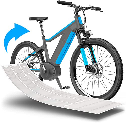 uProtect E Bike Rahmenschutz Lackschutzfolie für eBike, Pedelec, Elektro Fahrrad, E-Bike, MTB etc. - 20-teiliges Rahmen-Set gegen Steinschlag - Matt & selbstklebend