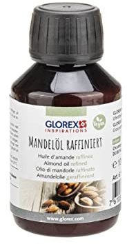 GLOREX 6 1602 100 Huile d'amande raffinée 100ml, naturel et végan, pour la fabrication de cosmétiques maison