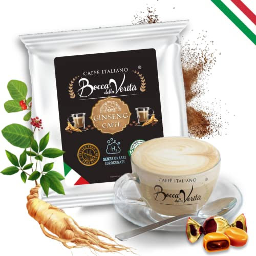 BOCCA DELLA VERITA® - GINSENG Soluble en poudre, Sachet de 250 G, 100% Produit d'Italie, sans gluten, sans OGM. Utilisations: Boisson chaude, Boisson froide, Cocktail, Pâtisserie, Cuisson.