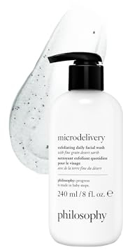 philosophy microdelivery exfoliating daily facial wash - with fine grain desert earth & gentle amino acids - scrubs away impurities & dead skin cells to alleviate dryness and rough texture