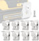 XINHAITC 8 Pack Belt Clips for Dewalt Replacement Belt Hook Clip Stainless Steel Drill Tool Kit Connect Holders Waist Buckle Installation Hanger Accessories Fit for 20V Power Tools