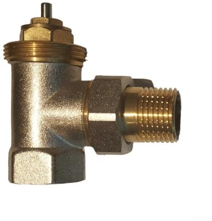 Válvula termostática DN15/DN20,Válvula de esquina termostática de ángulo de latón sin cabeza termostática para válvula termostática (DN15)