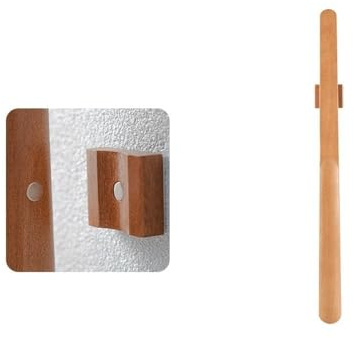 Skohorn Lång Trä Långt handtag Magnetisk Skohorn Lång Sko Sked Horn for skor Bär Sko Enklare stöd Skohorn(Natural,70 cm)