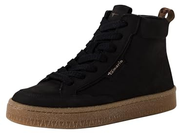 Tamaris 1-25203-45/360 Bottes à lacets en cuir suédé pour femme Marron, Noir, 40 EU