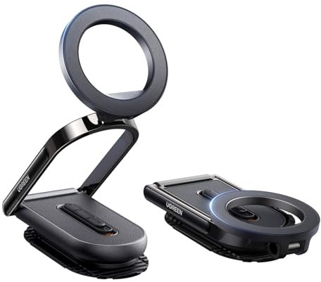 UGREEN Soporte Móvil Coche Magsafe Adhesivo Plegable,Suporte Telemovel Carro Magnético Base Extraíble Múltiples Usos como Palo de Selfie