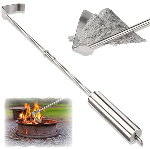 Feuerhaken, Schürhaken Feuerhaken 45.8cm Lang Kaminzubehör Kaminwerkzeug Aschekratzer Schürhaken Schüreisen Feuereisen Stecheisen Kamin für Kamin, Ofen, Grill und Feuerschale