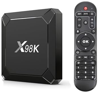 X98K Android TV-box, Android-box 4 GB RAM 32 GB ROM, RK3528A fyrkärnig dubbel Wi-Fi 2.4G/5G 3D Ultra HD 8K/BT 5.0/100M LAN/USB 3.0 HDR10 Ultra HEVC (4 GB+32 GB)