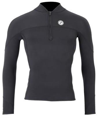 Two Bare Feet Thermal Rash Vest Unisex - Mens and Womens Thermal Lined Rash Guards for Surfing, Swimming, Diving, Beach