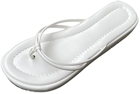 Höga platåskor, dam, kil-flops, promenader, tåseparator, damer, sneakers, skor röda