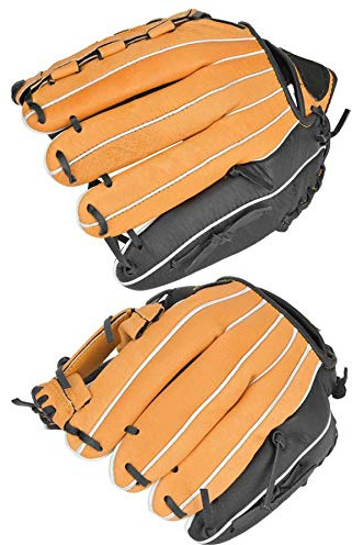Baseballhandskar, baseball handske 11,5 tum/12. Baseballhandskar Infielder Pitcher Catcher handskar tjocka Pu. Läderhandskar barn vuxna softball övningsutrustning