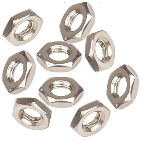 Half Hex Nuts Hexagon Metric Thread Thick Nut (M10 / 10mm, Pack of 10)
