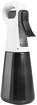 Ponik's – Bottiglia spray per capelli, per parrucchieri, per parrucchieri, nebulizzatore, nebulizzatore, nebulizzatore per acqua, colore nero, 300 ml