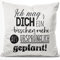 JUNIWORDS Kissen, Ich mag Dich EIN bisschen mehr als ursprünglich geplant!, 40 x 40 cm, Flauschig Samtweich Weich