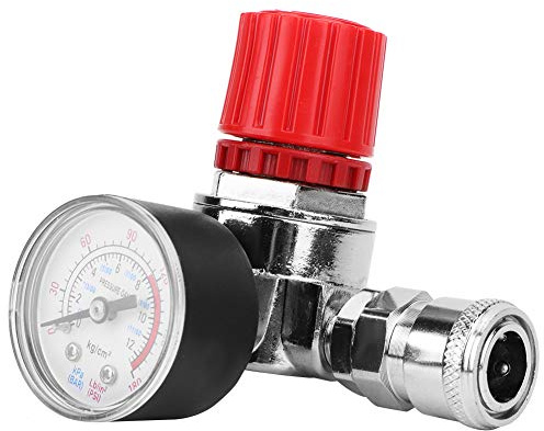 Lufttrycksregulator, Tryckregulator Omkopplare Kontroll Ventil Mätare med Hane/hona, Luftkompressor Tryckregulator för Luftkompressor